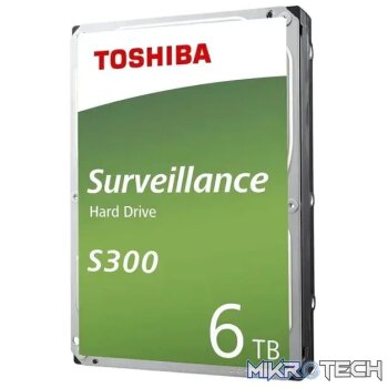Toshiba S300 6TB Surveillance HDD 3.5"