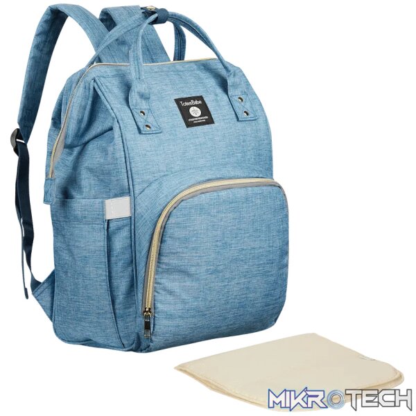 Totes Babe Alma 18l Diaper Backpack - Blue - Image 2