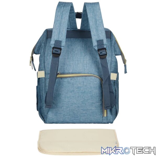 Totes Babe Alma 18l Diaper Backpack - Blue - Image 3