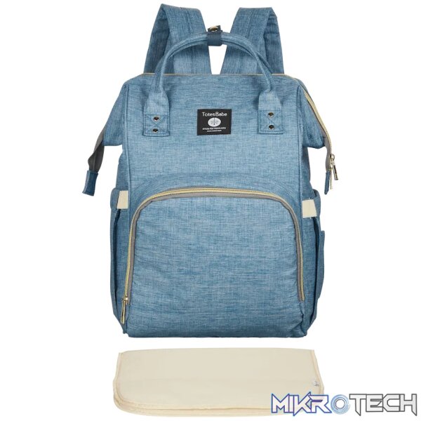 Totes Babe Alma 18l Diaper Backpack - Blue Totes Babe Alma 18l Diaper Backpack - Blue
