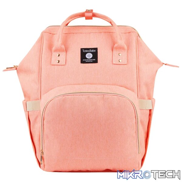 Totes Babe Alma 18l Diaper Backpack - Peach - Image 4