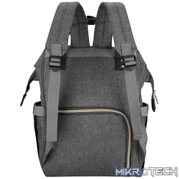 Totes Babe Alma Diaper Backpack Colourblock - Grey/Charcoal - Image 3