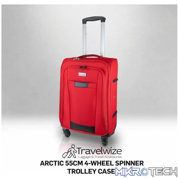 Travelwize Arctic 55cm 4-Wheel Spinner Trolley Case - Red - Image 4