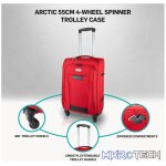 Travelwize Arctic 55cm 4-Wheel Spinner Trolley Case - Red - Image 5