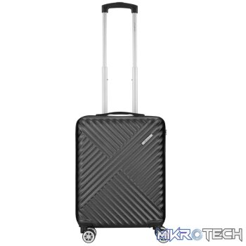 Travelwize Astra ABS 55cm 4-Wheel Spinner Luggage - Black
