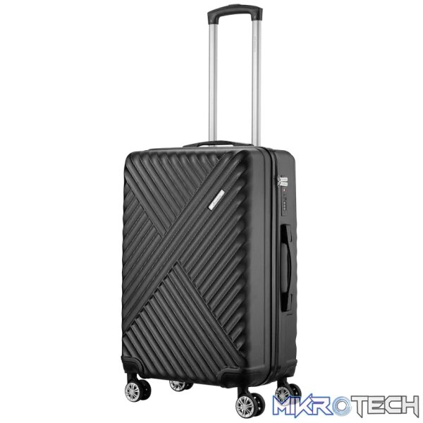 Travelwize Astra ABS 67cm 4-Wheel Spinner Luggage - Black - Image 2