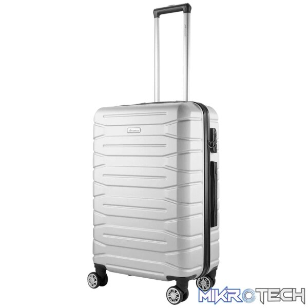 Travelwize Cabana ABS 4-Wheel Spinner 65cm Luggage - Platinum - Image 2