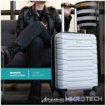 Travelwize Cabana ABS 4-Wheel Spinner 65cm Luggage - Platinum - Image 12