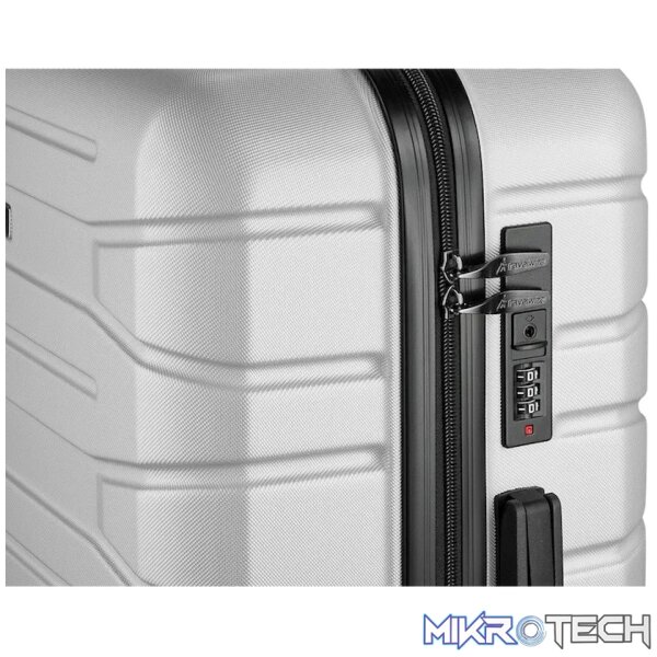 Travelwize Cabana ABS 4-Wheel Spinner 65cm Luggage - Platinum - Image 6