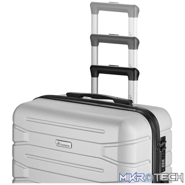 Travelwize Cabana ABS 4-Wheel Spinner 65cm Luggage - Platinum - Image 7