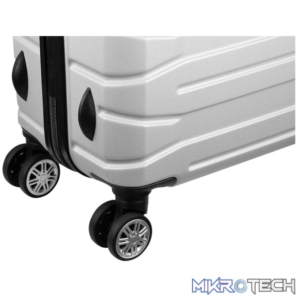 Travelwize Cabana ABS 4-Wheel Spinner 65cm Luggage - Platinum - Image 8