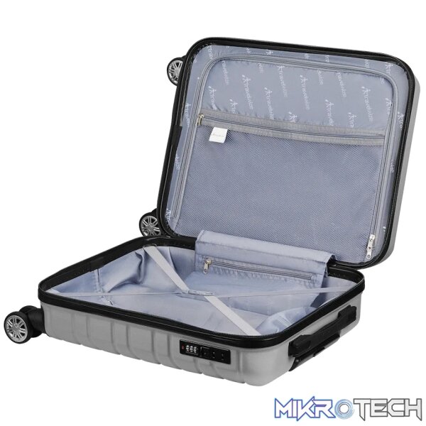 Travelwize Cabana ABS 4-Wheel Spinner 65cm Luggage - Platinum - Image 9