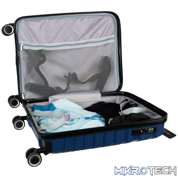 Travelwize Java PP 4-Wheel Spinner 55cm Luggage - Azure - Image 7