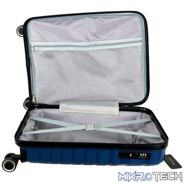 Travelwize Java PP 4-Wheel Spinner 55cm Luggage - Azure - Image 10