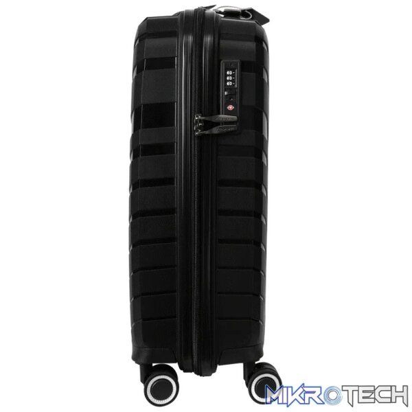 Travelwize Java PP 4-Wheel Spinner 55cm Luggage - Black - Image 2