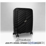 Travelwize Java PP 4-Wheel Spinner 55cm Luggage - Black - Image 11