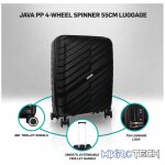 Travelwize Java PP 4-Wheel Spinner 55cm Luggage - Black - Image 12