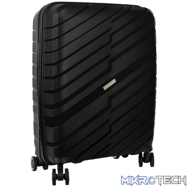 Travelwize Java PP 4-Wheel Spinner 55cm Luggage - Black - Image 3