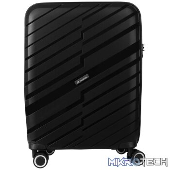 Travelwize Java PP 4-Wheel Spinner 55cm Luggage - Black
