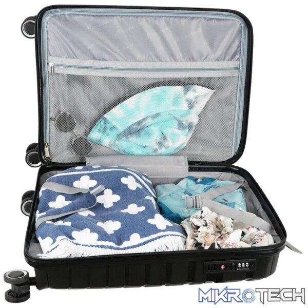 Travelwize Java PP 4-Wheel Spinner 55cm Luggage - Black - Image 7