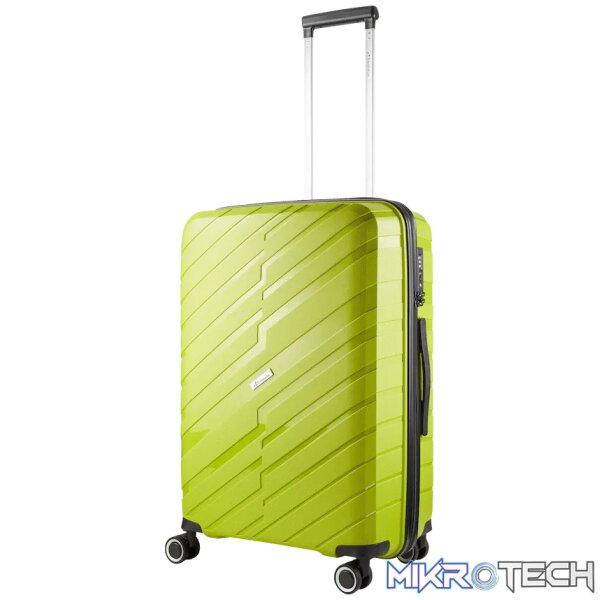 Travelwize Java PP 4-Wheel Spinner 65cm Luggage - Lime - Image 2