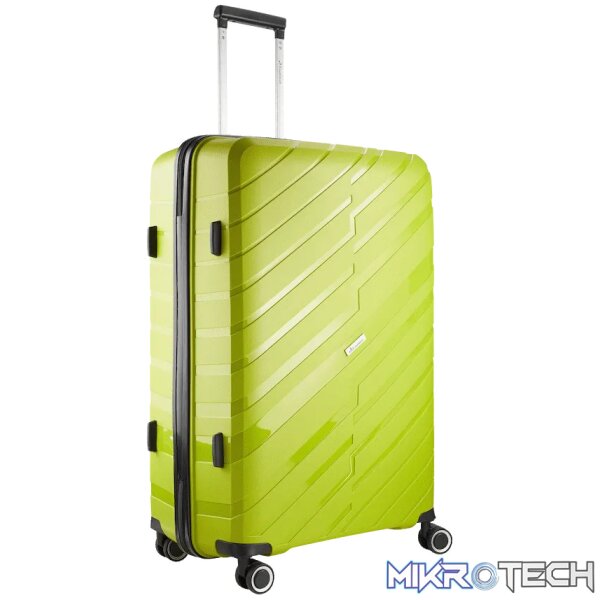 Travelwize Java PP 4-Wheel Spinner 75cm Luggage - Lime - Image 2