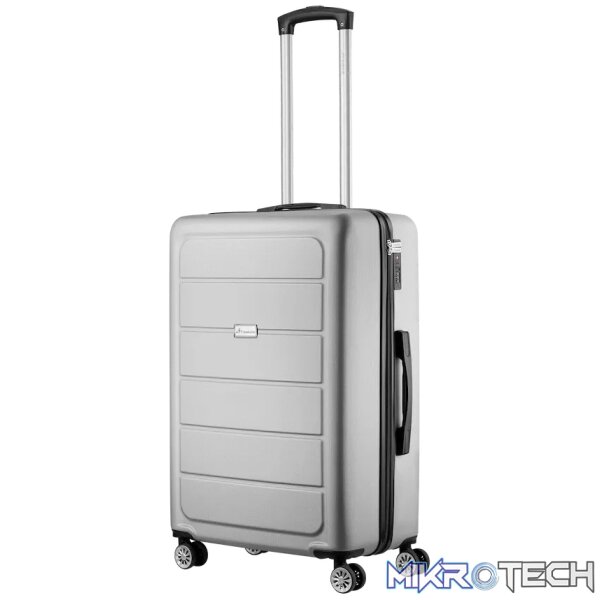 Travelwize Maple ABS 65cm 4-Wheel Spinner Luggage - Silver - Image 2