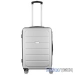 Travelwize Maple ABS 65cm 4-Wheel Spinner Luggage - Silver