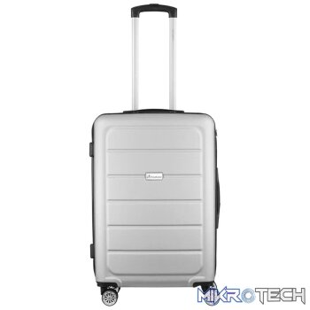 Travelwize Maple ABS 65cm 4-Wheel Spinner Luggage - Silver