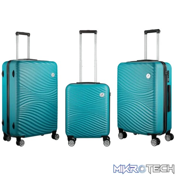 Travelwize Maui ABS 4-Wheel Spinner 55cm Luggage - Ocean - Image 3