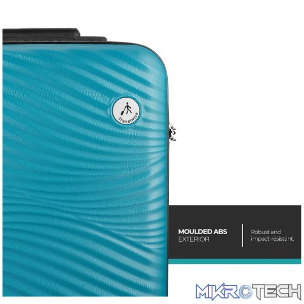Travelwize Maui ABS 4-Wheel Spinner 55cm Luggage - Ocean - Image 10