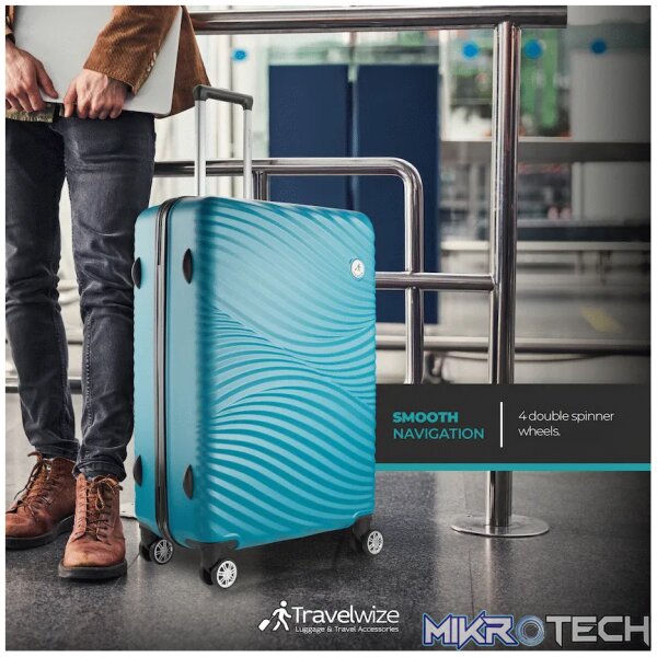Travelwize Maui ABS 4-Wheel Spinner 75cm Luggage - Ocean - Image 13