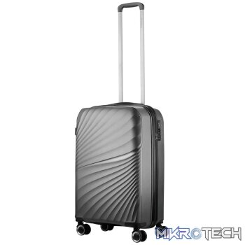 Travelwize Quartz PP 76cm 4-Wheel Spinner Luggage - Silver