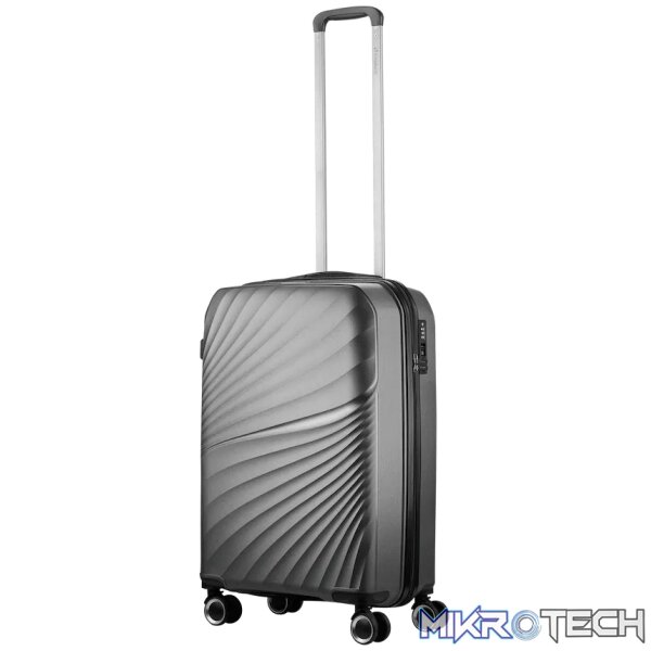 Travelwize Quartz PP 76cm 4-Wheel Spinner Luggage - Silver Travelwize Quartz PP 76cm 4-Wheel Spinner Luggage - Silver