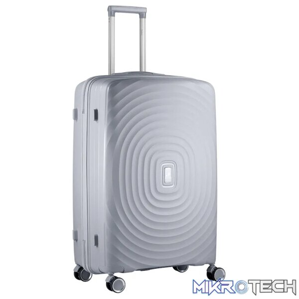 Travelwize Ripple PP 4-Wheel Spinner 3 Pc Luggage Set - Platinum - Image 9