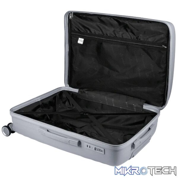 Travelwize Ripple PP 4-Wheel Spinner 55cm Luggage - Platinum - Image 2