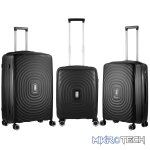 Travelwize Ripple PP 4-Wheel Spinner 65cm Luggage - Black - Image 3