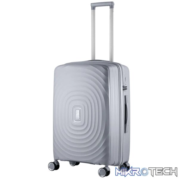 Travelwize Ripple PP 4-Wheel Spinner 65cm Luggage - Platinum Travelwize Ripple PP 4-Wheel Spinner 65cm Luggage - Platinum
