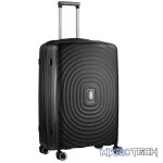 Travelwize Ripple PP 4-Wheel Spinner 75cm Luggage - Black
