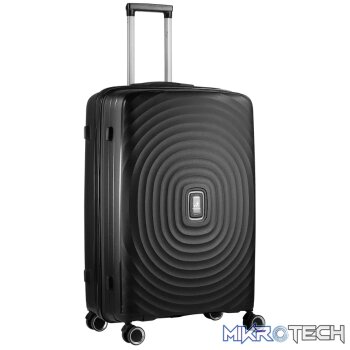 Travelwize Ripple PP 4-Wheel Spinner 75cm Luggage - Black