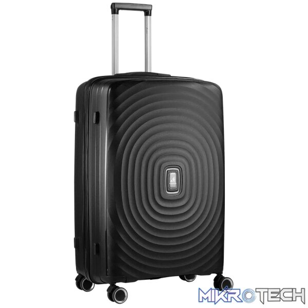 Travelwize Ripple PP 4-Wheel Spinner 75cm Luggage - Black Travelwize Ripple PP 4-Wheel Spinner 75cm Luggage - Black