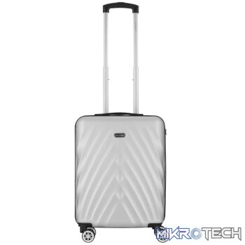 Travelwize Terra ABS 55cm 4-Wheels Spinner Luggage Silver