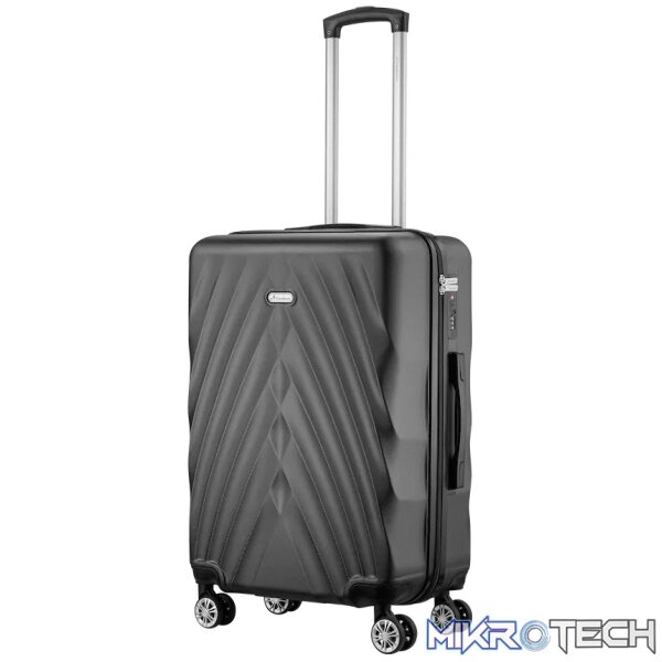 Travelwize Terra ABS 67cm 4-Wheel Spinner Luggage - Black - Image 2