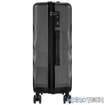 Travelwize Terra ABS 67cm 4-Wheel Spinner Luggage - Black