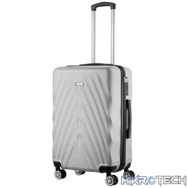 Travelwize Terra ABS 67cm 4-Wheel Spinner Luggage - Silver - Image 2