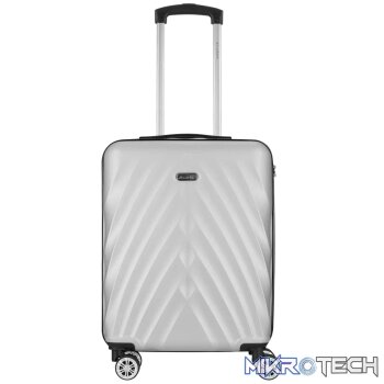 Travelwize Terra ABS 67cm 4-Wheel Spinner Luggage - Silver
