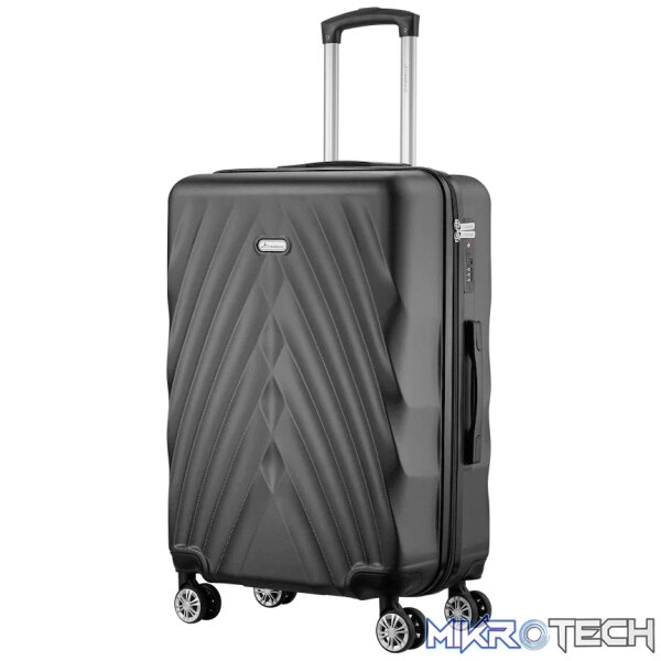 Travelwize Terra ABS 77cm 4-Wheel Spinner Luggage - Black - Image 2