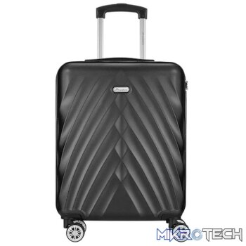 Travelwize Terra ABS 77cm 4-Wheel Spinner Luggage - Black
