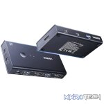 UGreen 2-In-1 HDMI KVM Switch 4 USB Ports 4K@60Hz–Black - Image 2