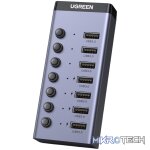 UGreen 7 in 1 USB 3.0 Hub-Grey - Image 2